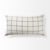 Suzanne 14 x 26 White/Black Square Pattern Decorative Pillow Cover thumbnail 7