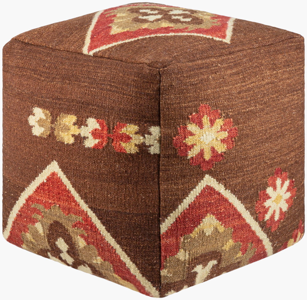Frontier Pouf, Ottoman by Surya, 18" width x 18" height
