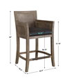 Encore Counter Stool, Counter & Bar Stool by Uttermost, 22.5" width x 38" height x 22.5" depth thumbnail 3