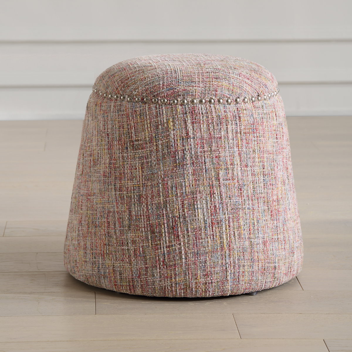 Gumdrop Confetti Chenille Ottoman, by Uttermost, 18.5" width x 17" height x 18.5" depth View 2