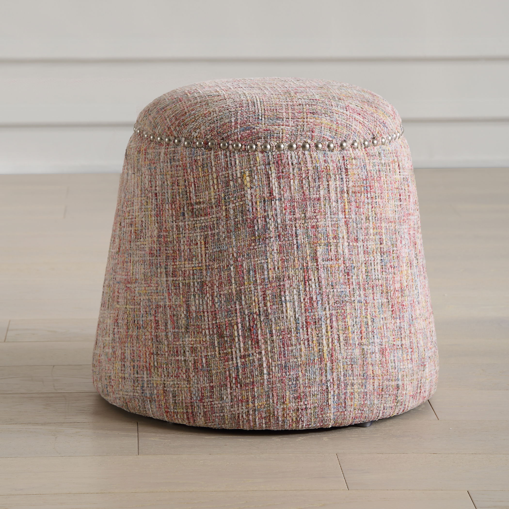 Gumdrop Confetti Chenille Ottoman large image 