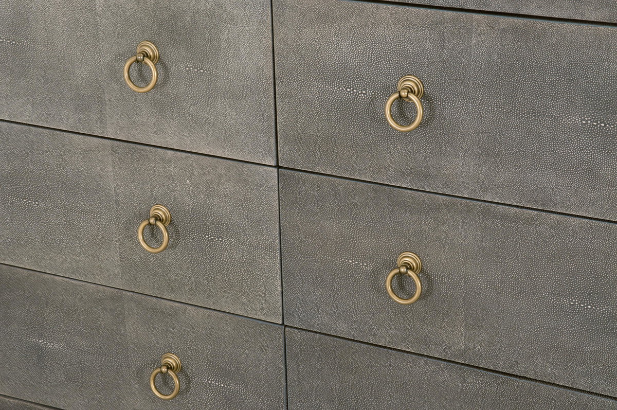 Strand Shagreen 6-Drawer Double Dresser, by Essentials for Living, 68" width x 37.5" height x 20" depth View 8