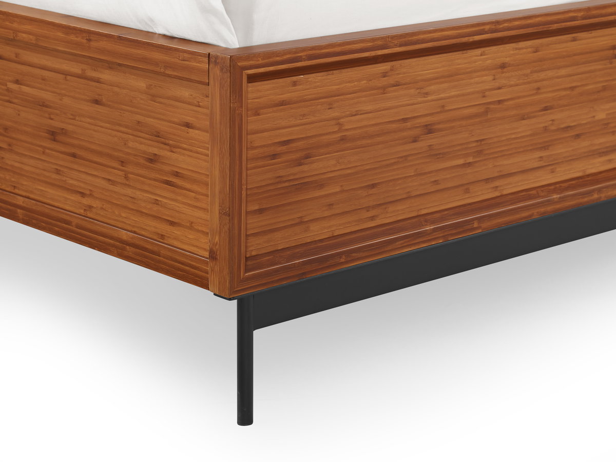Taylor Queen Bed, Amber, by Greenington, 84" length x 63" width x 17.5" height View 6
