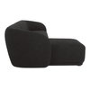 Faye Left Sectional Black Boucle, Sectional Sofa by Moe's Home, 113.75" width x 29.5" height x 60.25" depth thumbnail 3