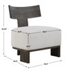 Finlay Dark Walnut Accent Chair, by Uttermost, 27.5" width x 32.25" height x 25.5" depth thumbnail 3