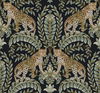 Jungle Leopard Black & Green Wallpaper thumbnail 0