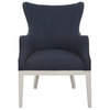Gordonston Blue Fabric Accent Chair, by Uttermost, 27" width x 39.5" height x 31" depth thumbnail 1