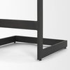 Kiran Backless 26in Seat Counter Stool | Black Wood with Black Metal, Counter & Bar Stool by Mercana, 17" length x 17" width x 26" height thumbnail 13