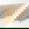 Tucker Light Brown Wood with Carved Arch Pattern 4 Door Sideboard, Sideboards & Buffet by Mercana, 71.75" length x 15" width x 30.25" height thumbnail 7