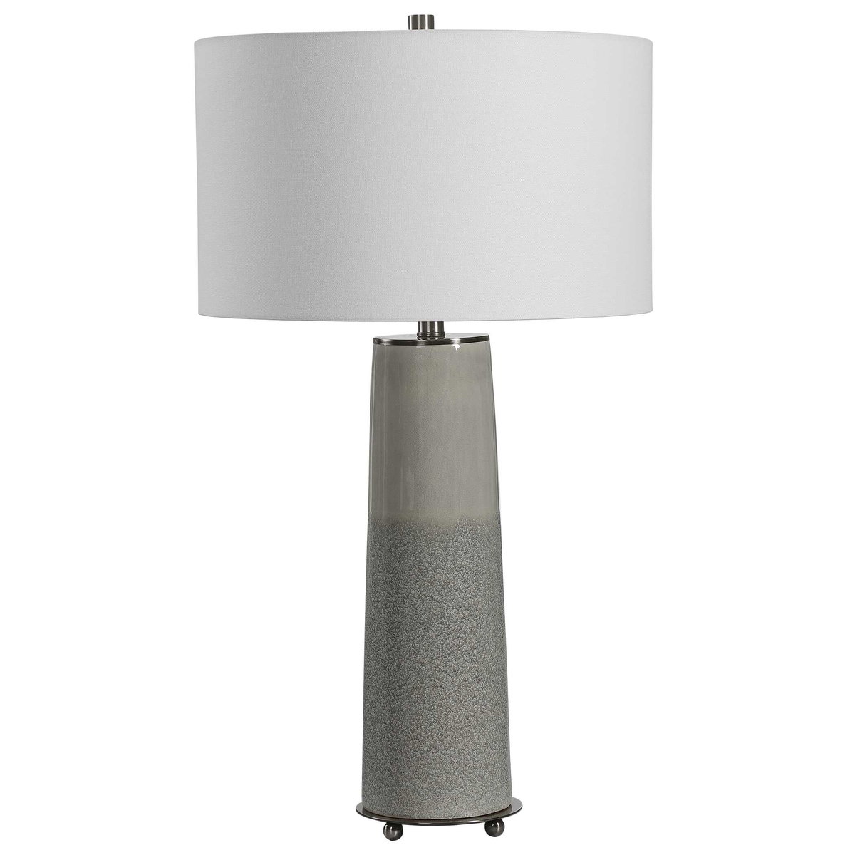 Abdel Gray Glaze Table Lamp, by Uttermost, 17" width x 30.75" height x 17" depth View 5