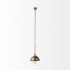 Dawson I 13x13.5 Silver Toned Metal Dome Pendant Light, by Mercana, 13" length x 13" width x 13.5" height thumbnail 2