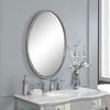Sherise Brushed Nickel Oval Mirror thumbnail 5