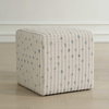 Joie White Chenille Ottoman, by Uttermost, 18" width x 18" height x 18" depth thumbnail 2