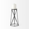 Sixx II Large Antiqued Metal Hexagonal Table Candle Holder thumbnail 4
