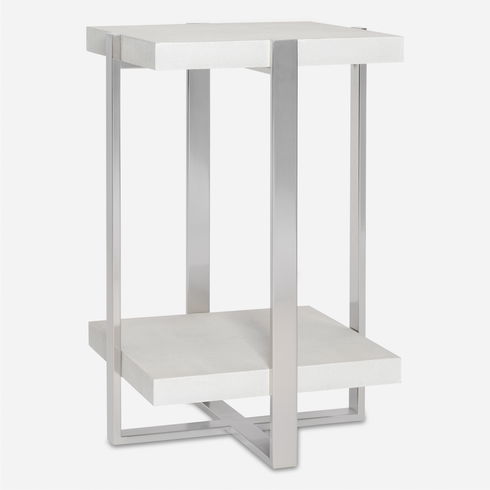 Arnaut White Accent Table