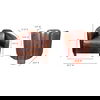 Salzburg Club Chair Dark Brown Leather thumbnail 4