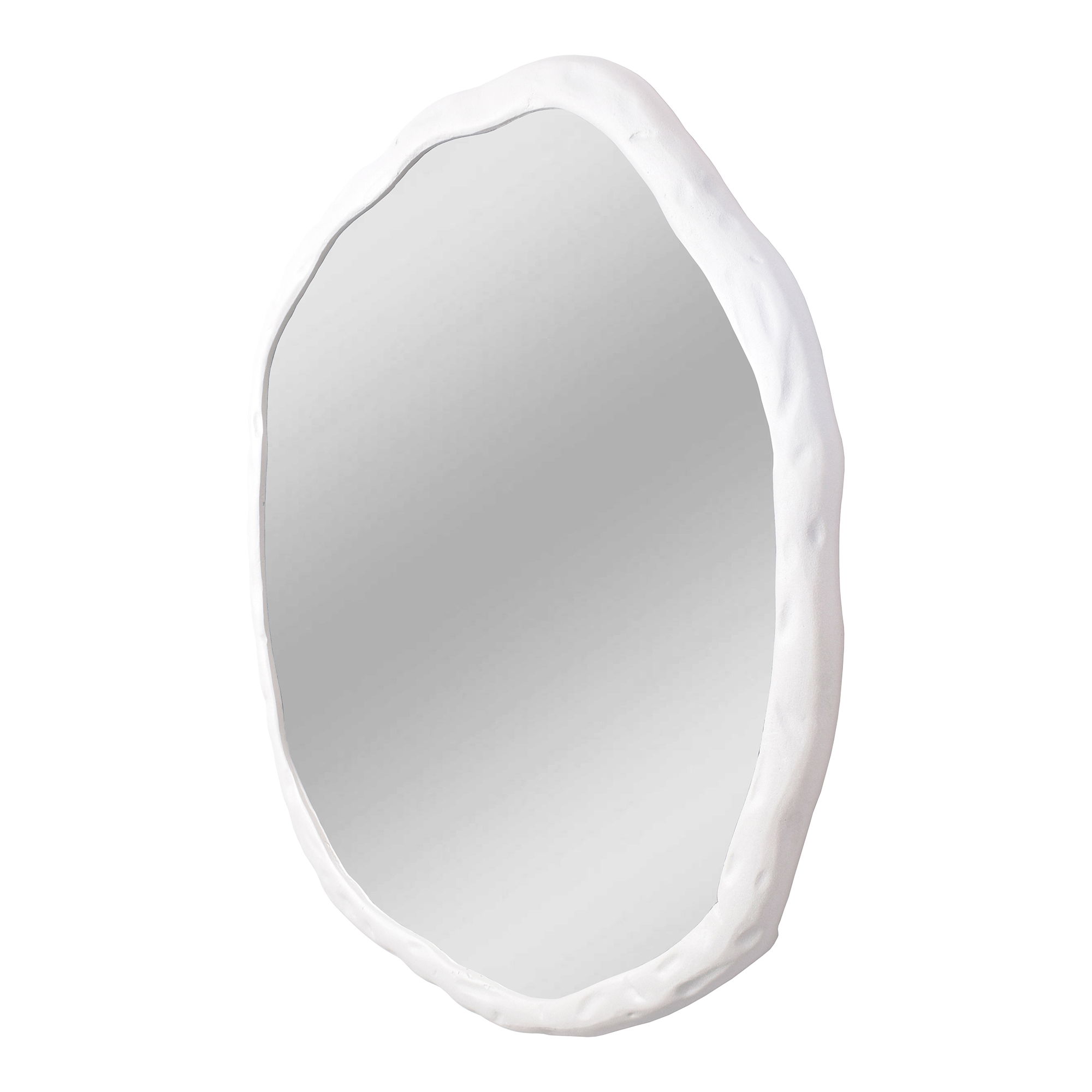 Foundry Large Mirror White, by Moe's Home, 36.5" width x 36.5" height x 1.5" depth View 2