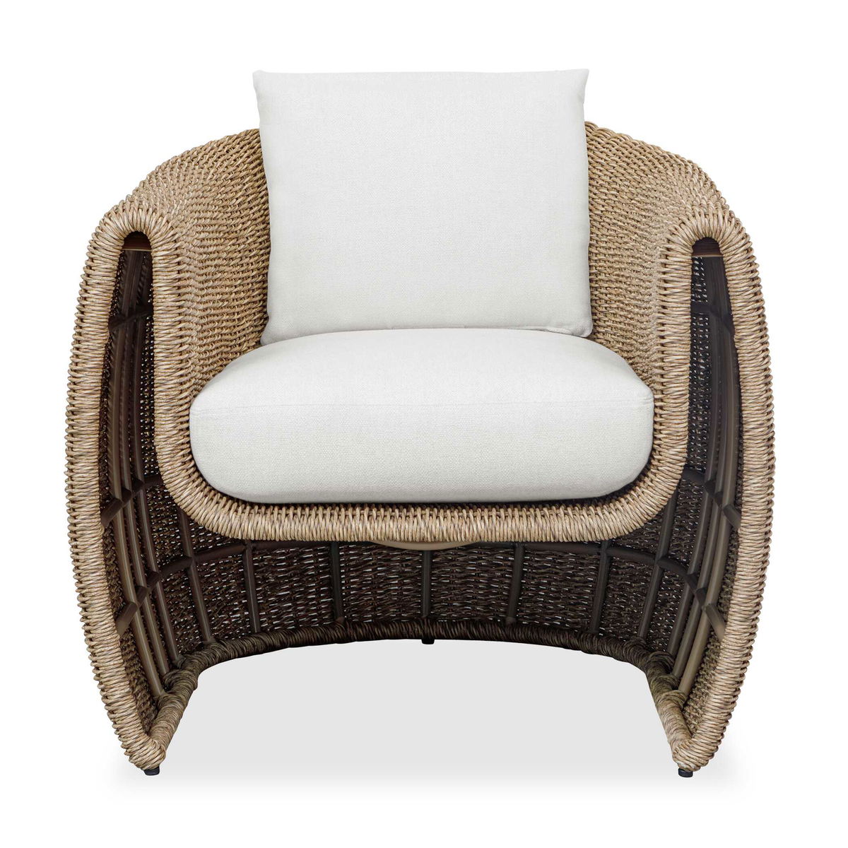 Tropic Golden Flax Outdoor Lounge Chair, Outdoor Chair by Uttermost, 2'7.2" width x 2'11" height x 3' depth View 1