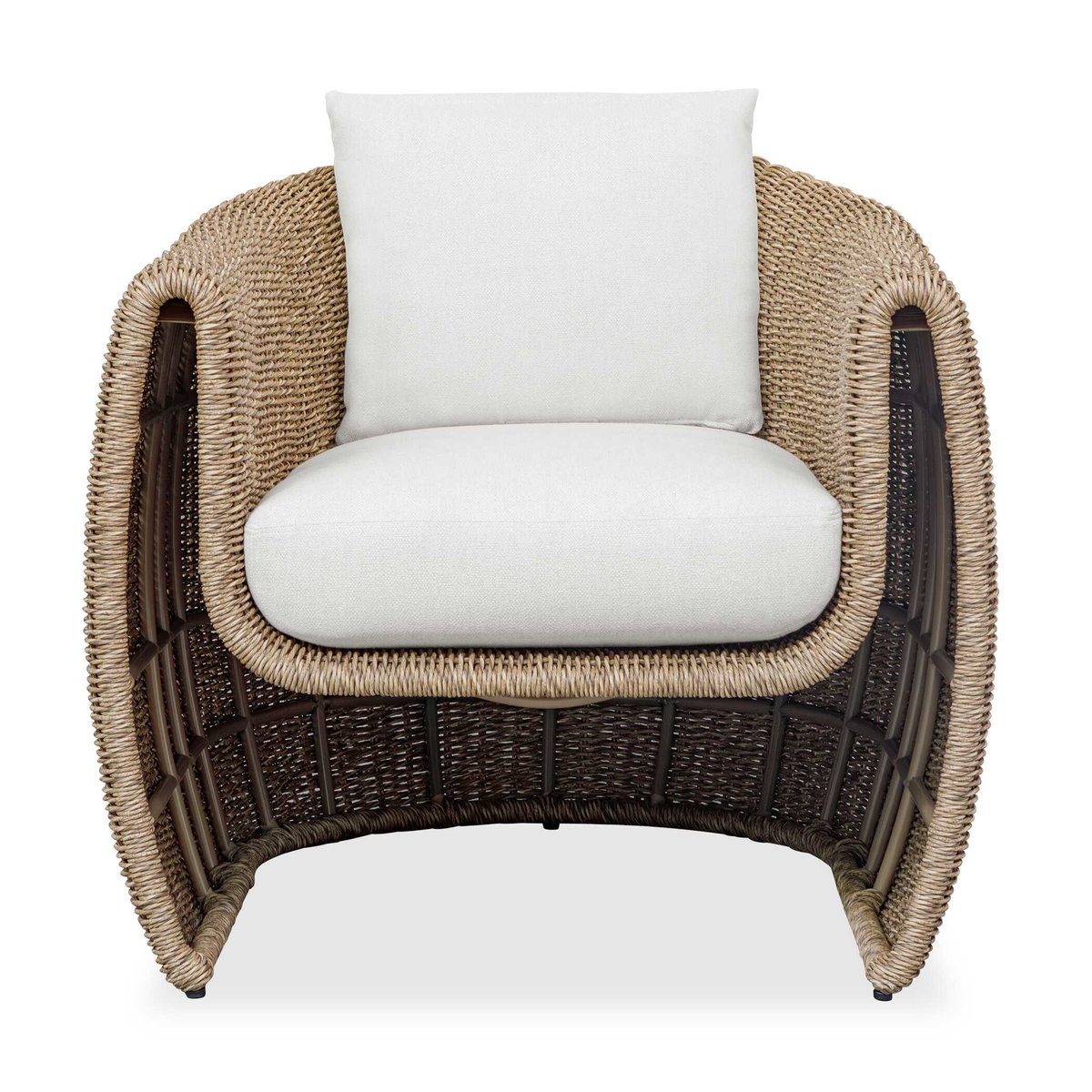 Tropic Golden Flax Outdoor Lounge Chair, Outdoor Chair by Uttermost, 2'7.2" width x 2'11" height x 3' depth View 1