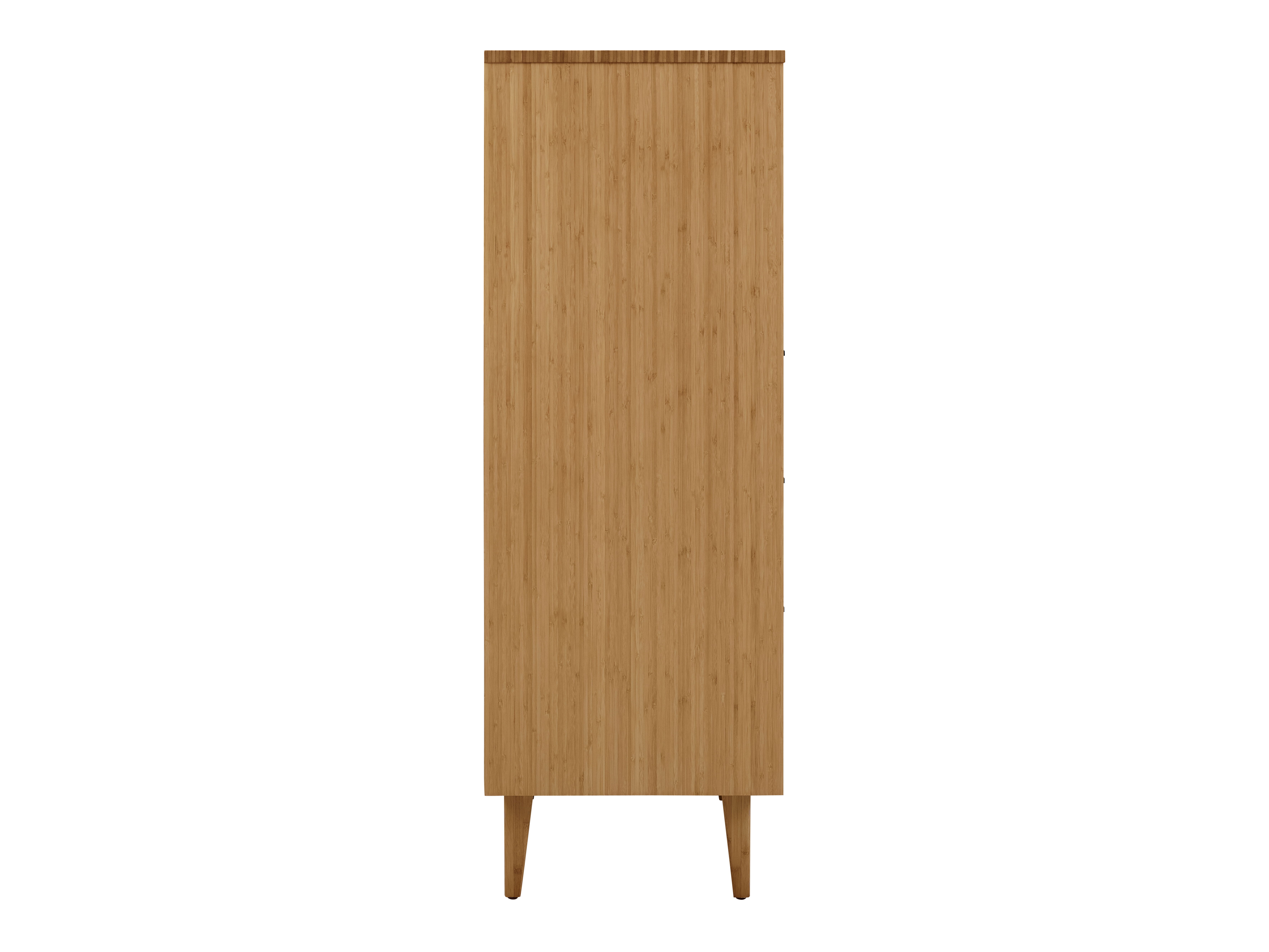 Sienna Five Drawer High Chest, Caramelized, Dresser by Greenington, 18.5" length x 26.75" width x 52.5" height View 4