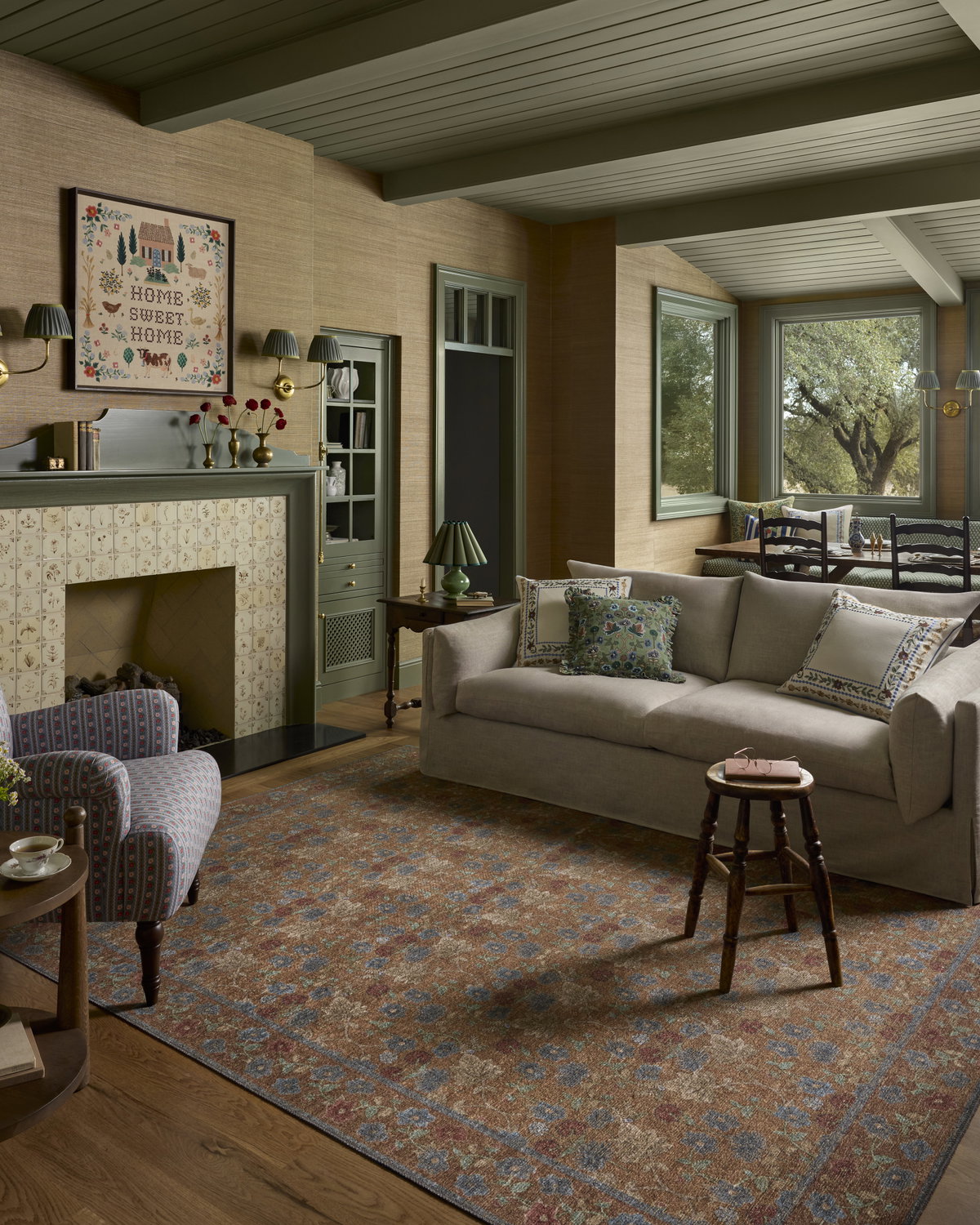 Rifle Paper Co. x Loloi Edinburgh Rug, 2'6" length x 7'6" width View 3