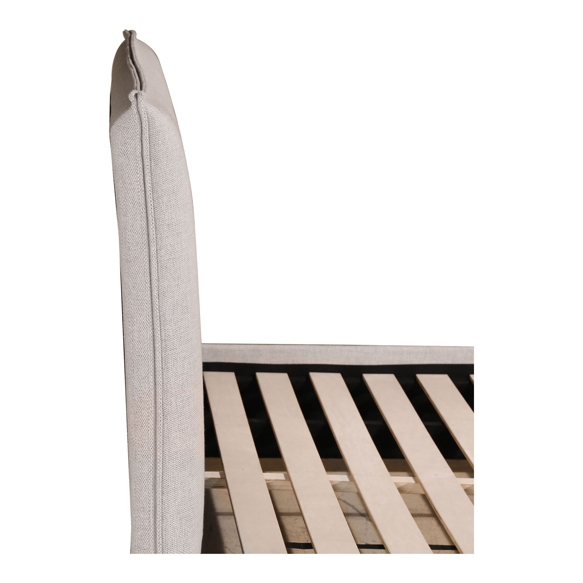 Luzon King Bed Light Grey, by Moe's Home, 85.5" width x 45.5" height x 88.5" depth View 8