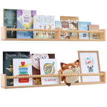 Online Designer Bedroom 32 inches Nursery Book Shelves Wall Mounted Set of 2