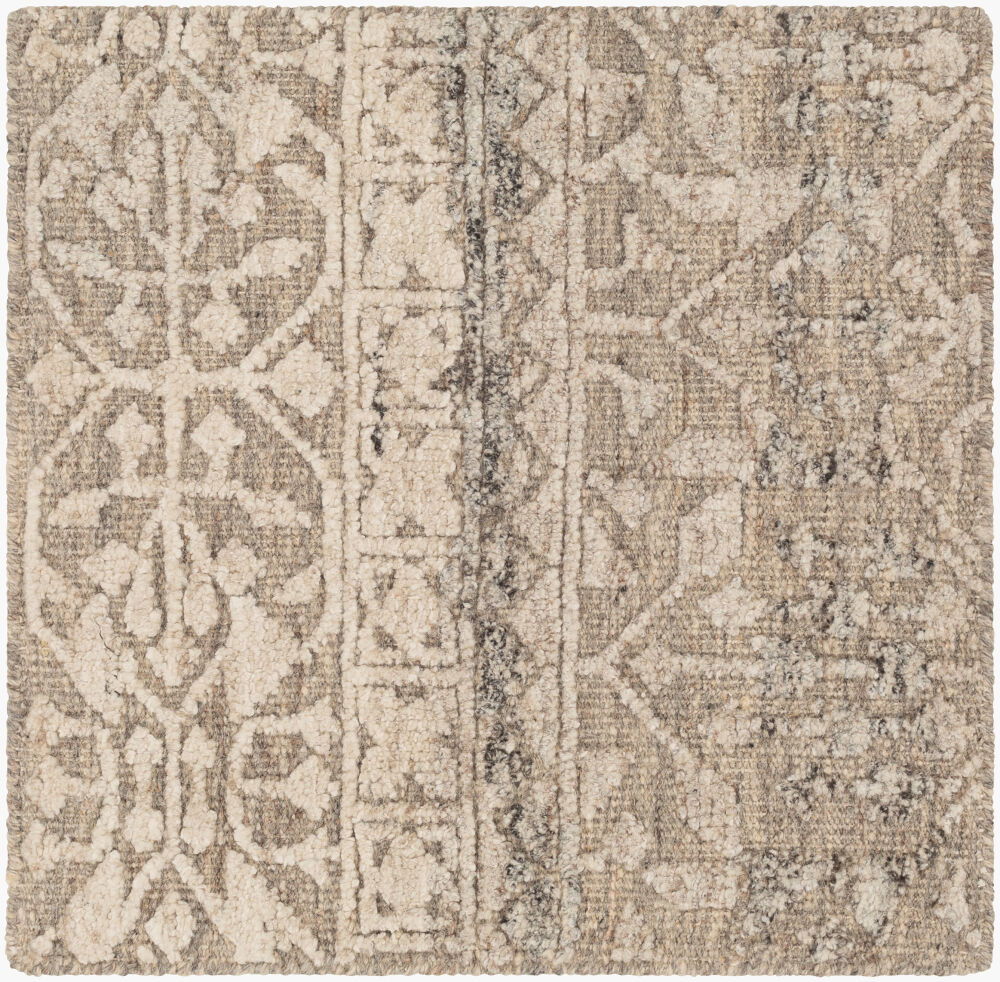 Tunus Handmade Rug, by Surya, 1'6" length x 1'6" width