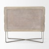 Excelsior 36.0L x 18.0W x 32.5H Light Brown Wood Gold Iron Base Accent Cabinet, Cabinets & Chest by Mercana, 36.5" length x 18.5" width x 32.5" height thumbnail 6