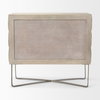 Excelsior 36.0L x 18.0W x 32.5H Light Brown Wood Gold Iron Base Accent Cabinet, Cabinets & Chest by Mercana, 36.5" length x 18.5" width x 32.5" height thumbnail 7