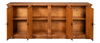 Crested Wall Cabinet,Noce Anticato, Cabinets & Sideboard by Sarreid, 96" length x 18" width x 39" height thumbnail 9