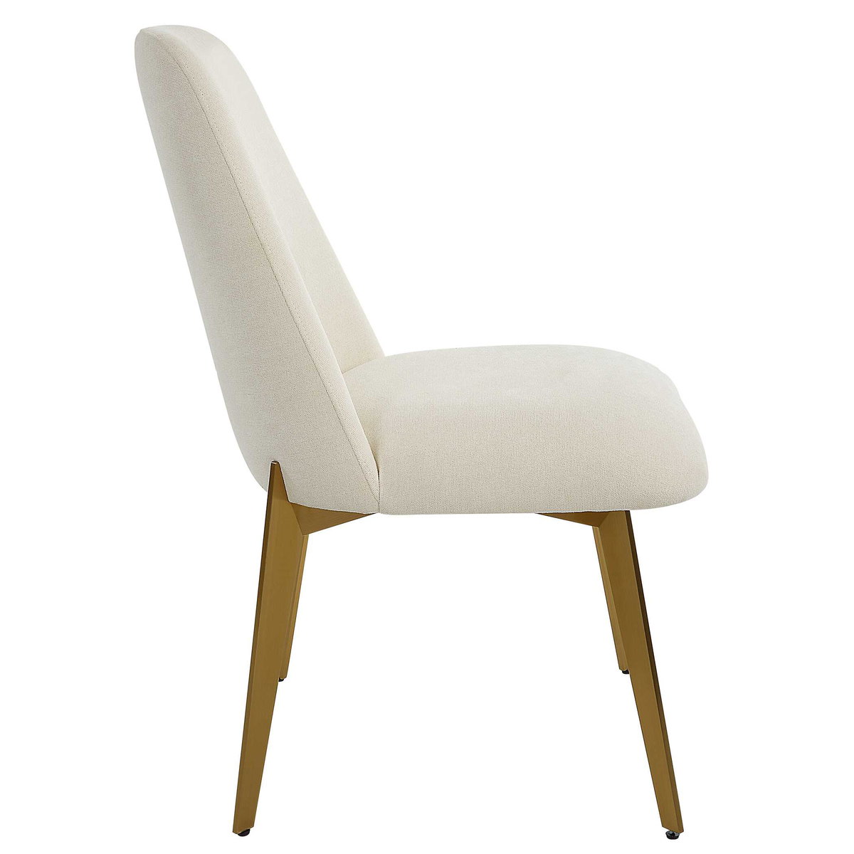 Vantage Off White Fabric Dining Chair, by Uttermost, 20.5" width x 35" height x 26" depth View 5