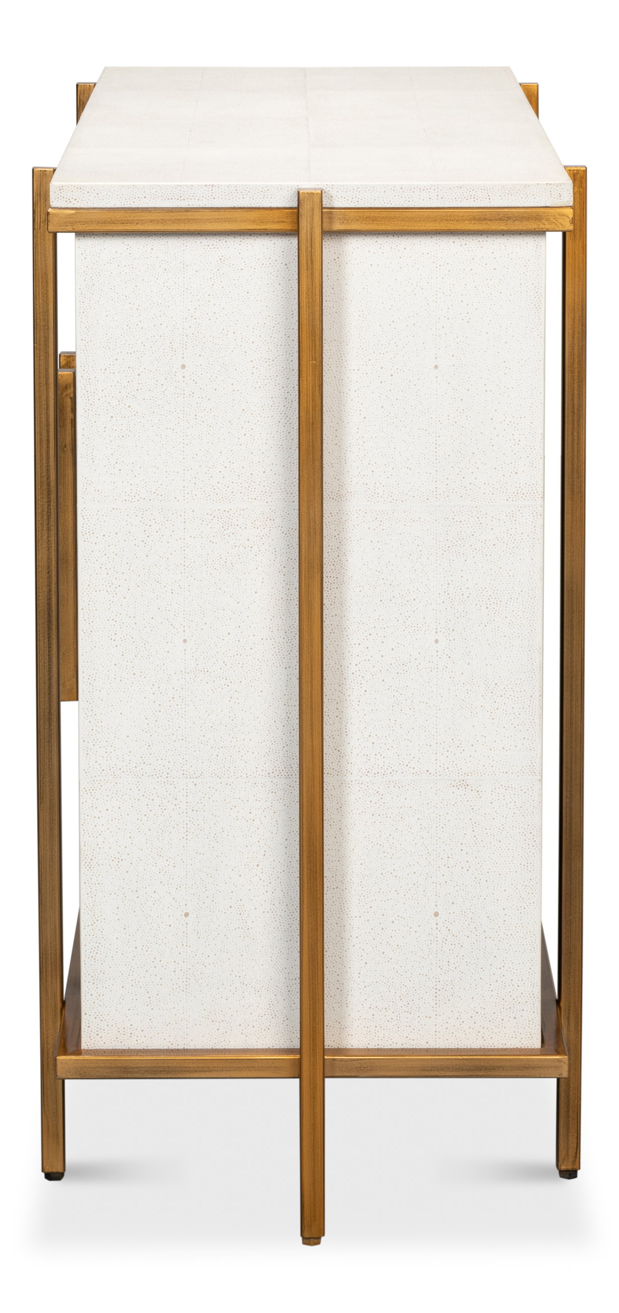 Blakely Door Chest, Osprey White, Cabinets & Sideboard by Sarreid, 40" length x 18" width x 34" height View 4