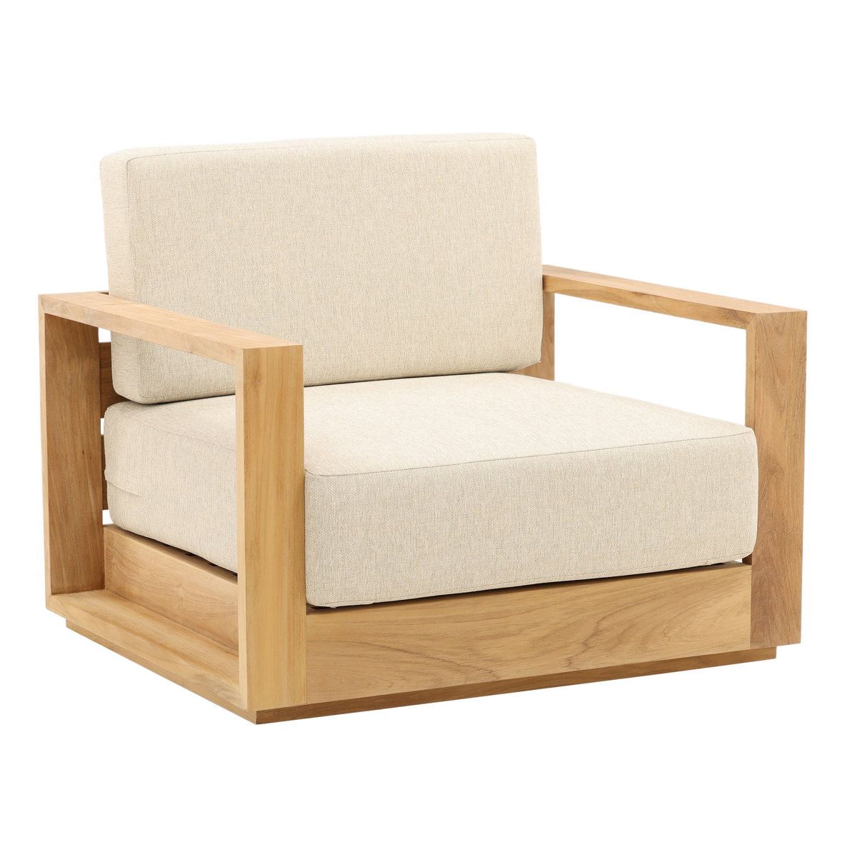 Darlene Outdoor Sofa Chair Sand, Accent Chair by Dovetail, 39.37" width x 32" height x 33.5" depth View 1