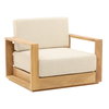 Darlene Outdoor Sofa Chair Sand, Accent Chair by Dovetail, 39.37" width x 32" height x 33.5" depth thumbnail 1