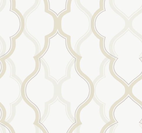 Double Damask Cream Wallpaper