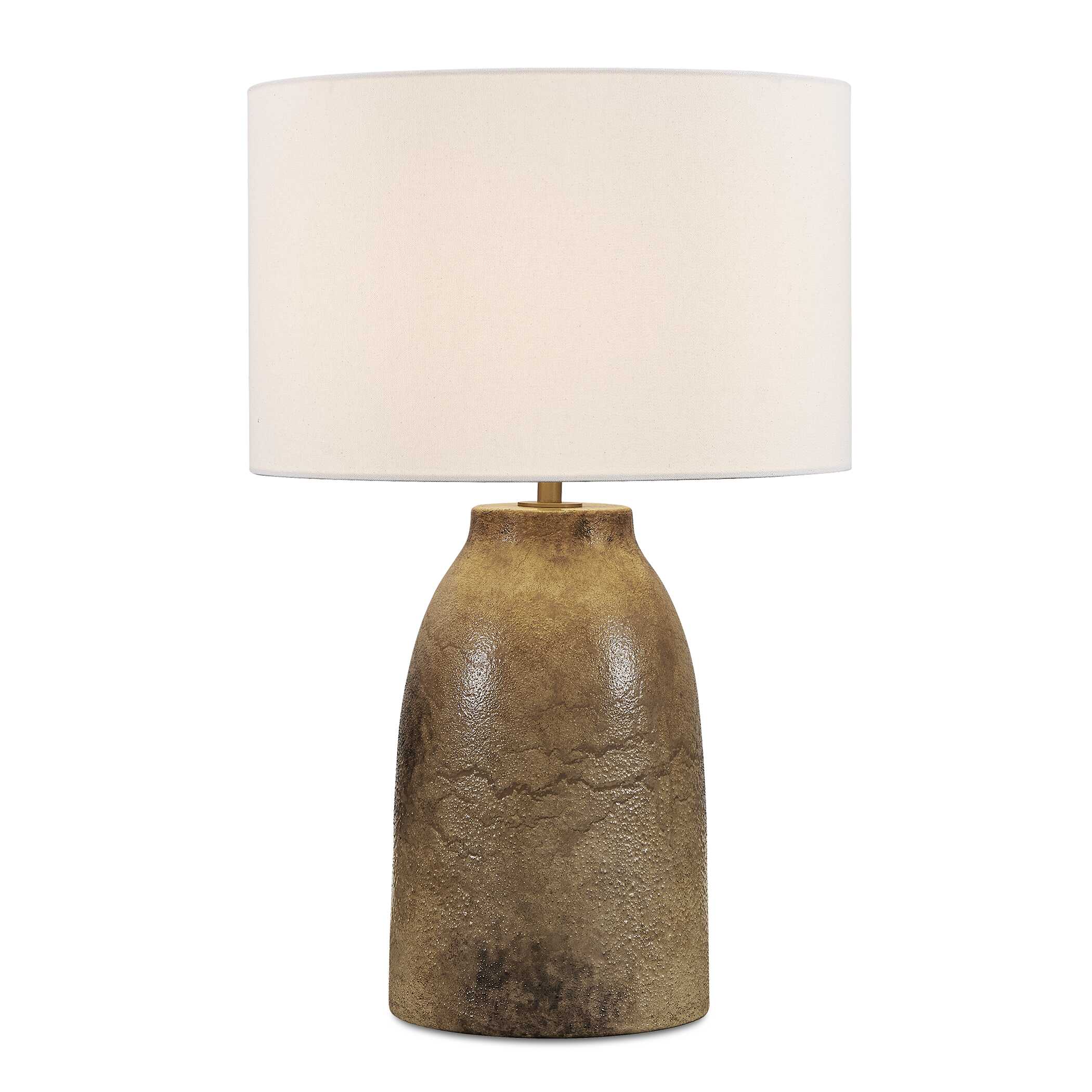 Harris Mottled Brown Table Lamp, by Uttermost, 18" width x 28.25" height x 18" depth View 1