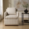 Basie Casual Linen Swivel Chair, Accent Chair by Uttermost, 31.5" width x 31" height x 27.75" depth thumbnail 4