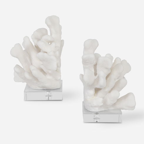 Charbel White Bookends Set/2