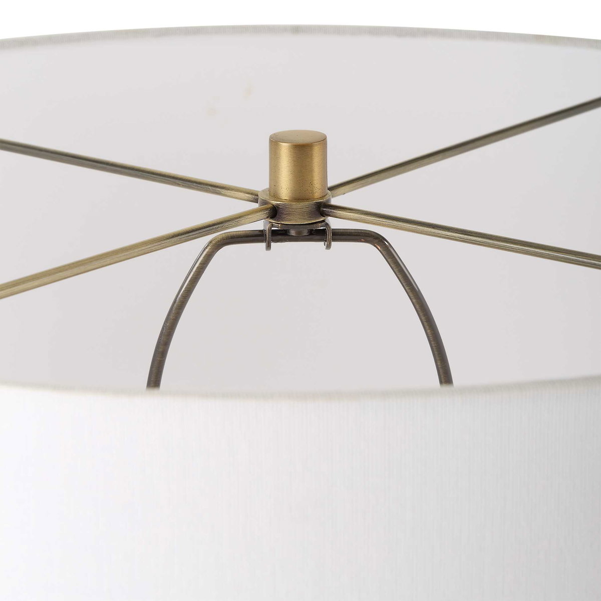 Anchorage Tri-pod Floor Lamp, by Uttermost, 1'7" width x 5'3.5" height x 1'7" depth View 7