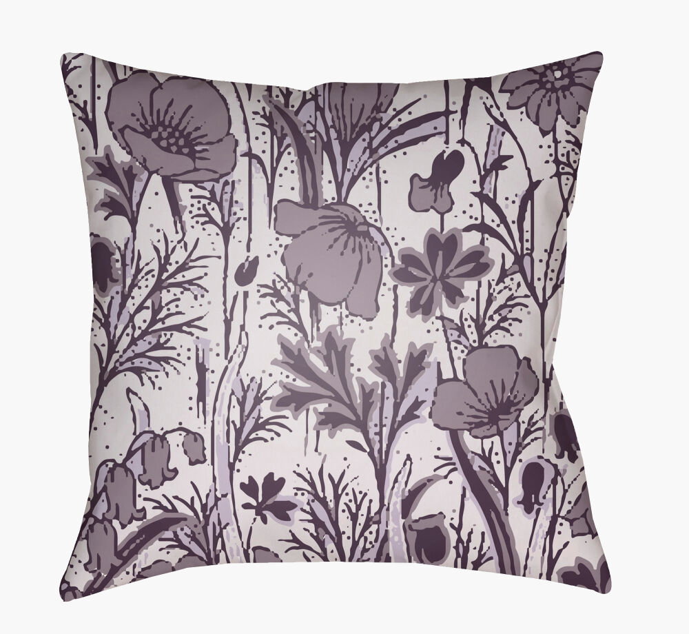 Chinoiserie Floral Accent Pillow, Decorative Pillow by Surya, 20" length x 20" width