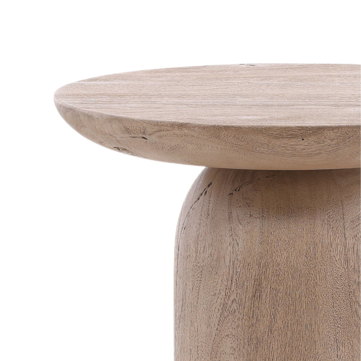 Lorin End Table Light Natural Medium, Side & End Table by Dovetail, 16" width x 23" height x 16" diameter x 16" depth View 2