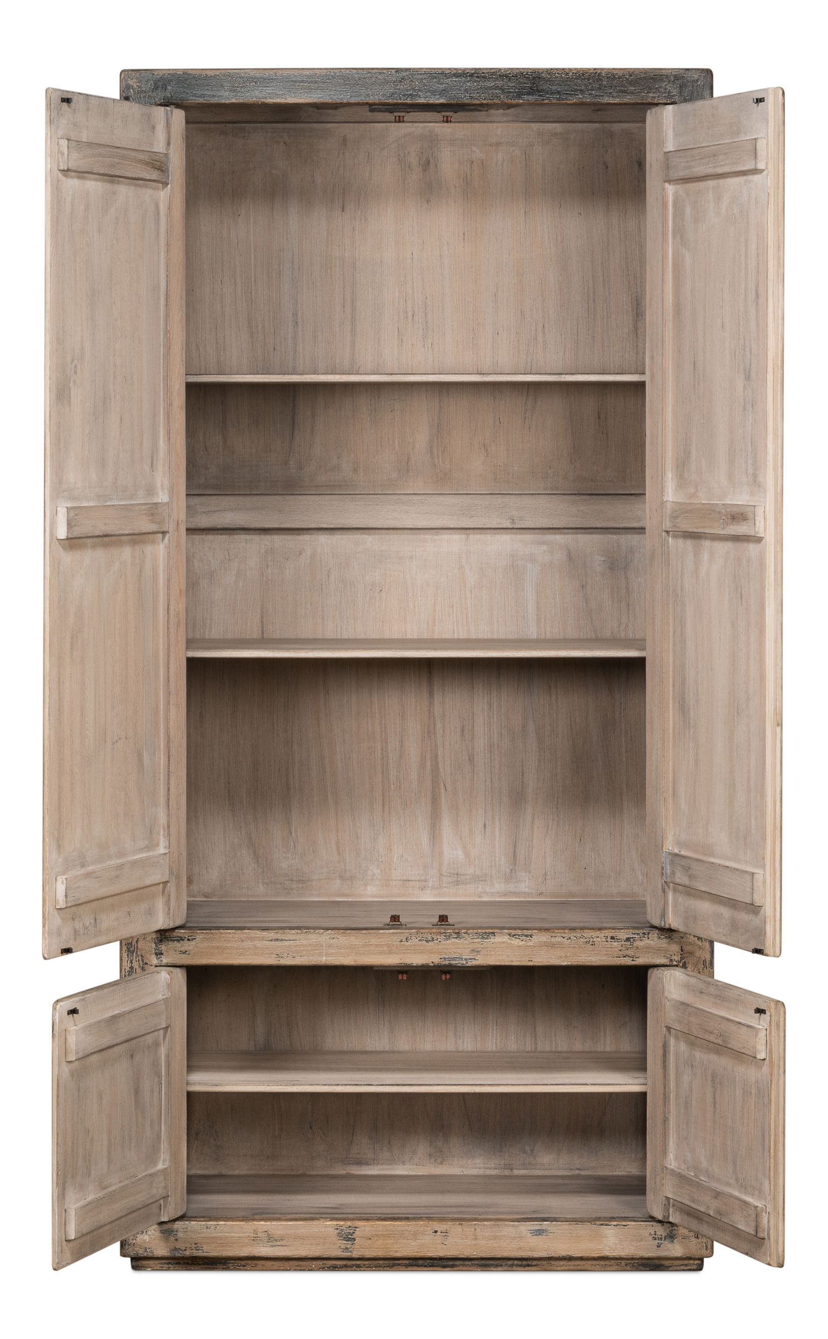 Chamonix Tall Cupboard, Shelving & Bookcase by Sarreid, 45" length x 18" width x 91" height View 9