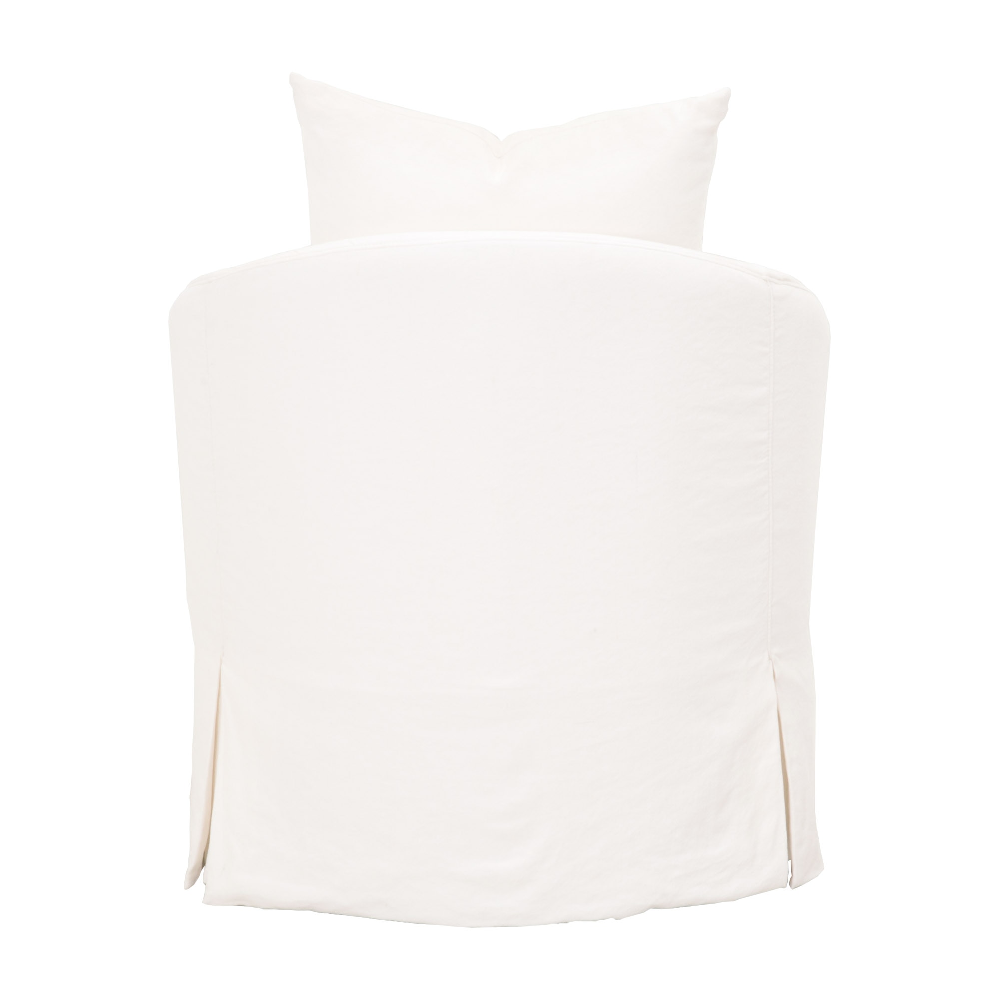 Faye Slipcover Swivel Club Chair, Accent Chair by Essentials for Living, 32.5" width x 32.75" height x 37" depth View 5