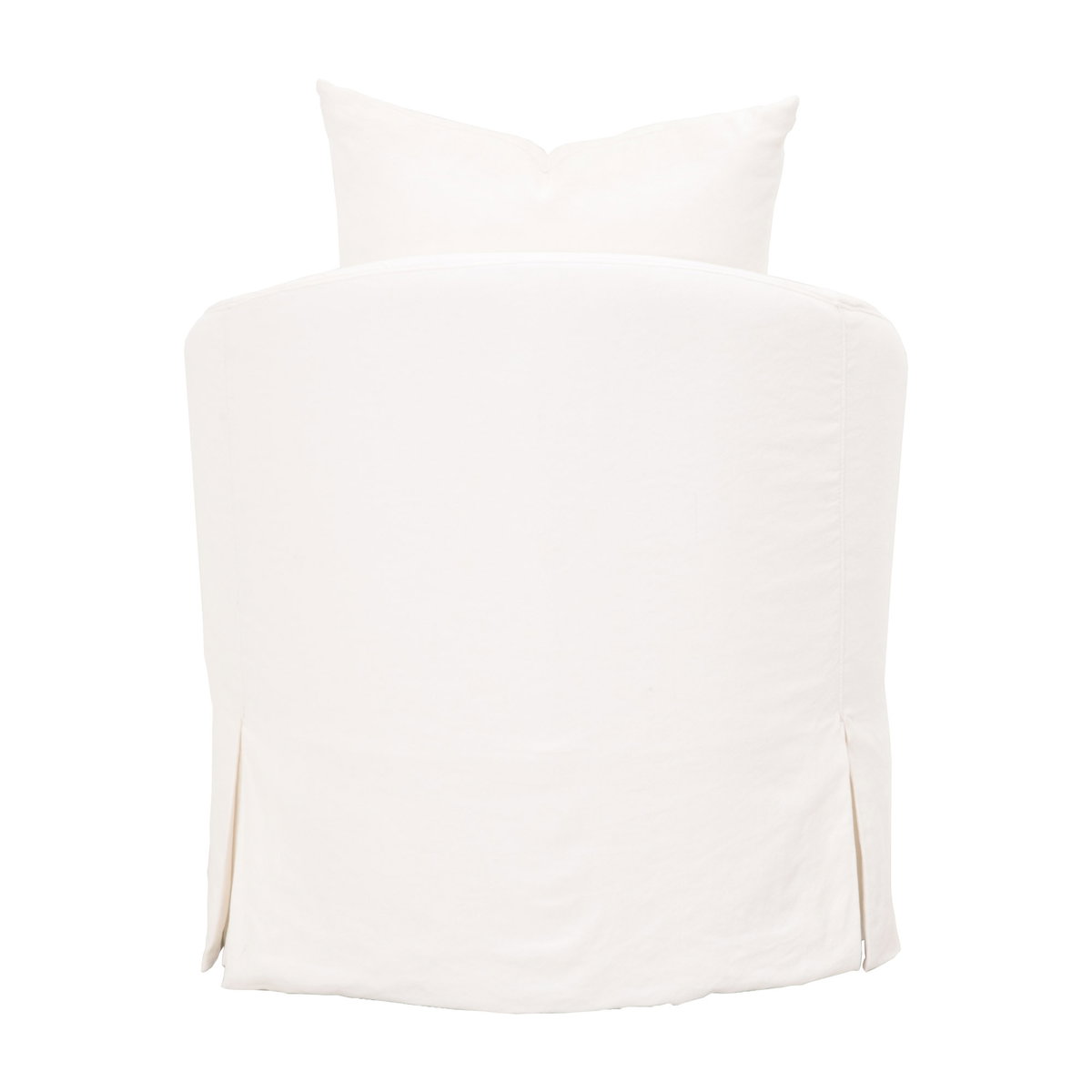 Faye Slipcover Swivel Club Chair, Accent Chair by Essentials for Living, 32.5" width x 32.75" height x 37" depth View 5