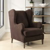 Serpentine Brown Fabric Accent Chair thumbnail 3