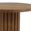 Henley Bistro Table Dark Brown, Dining Table by Dovetail, 38" width x 30" height x 38" depth thumbnail 3
