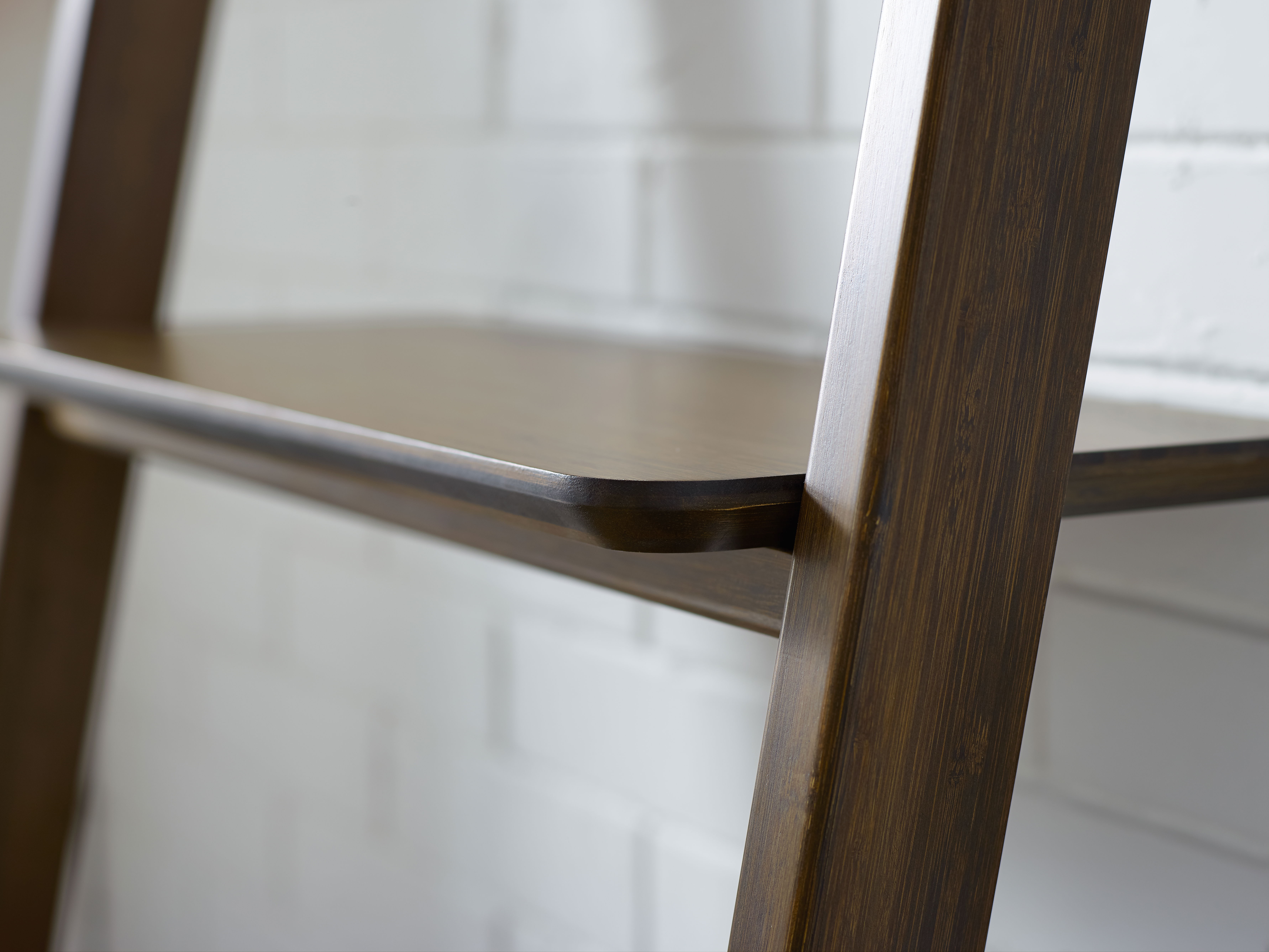 Currant Leaning Bookshelf, Black Walnut, File Storage by Greenington, 15" length x 24" width x 69.75" height View 6