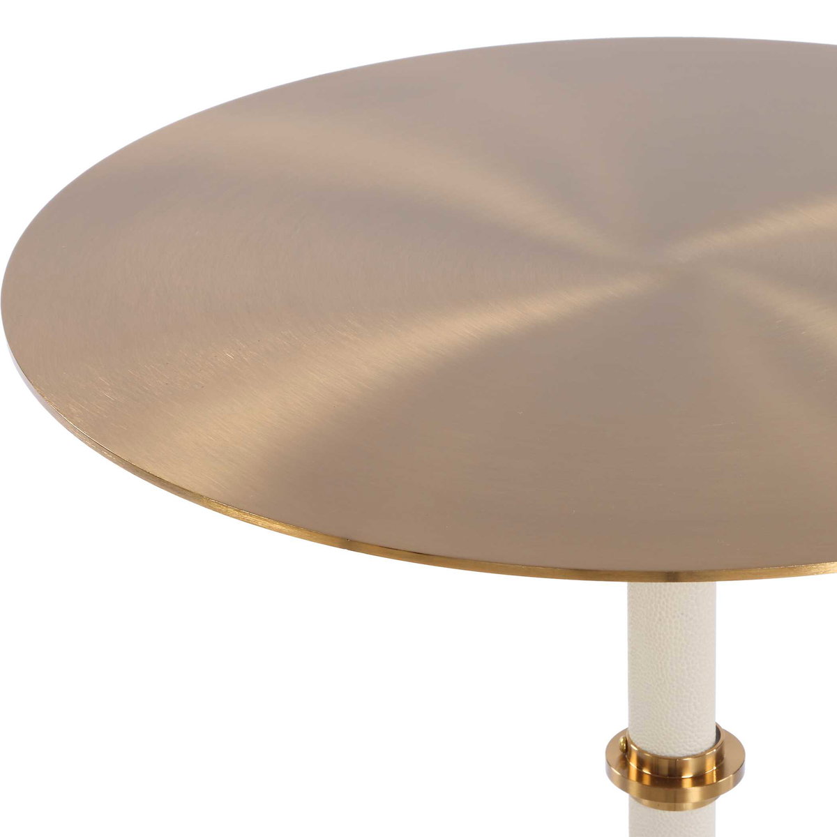 Cyprus Brass Accent Table, Side & End Table by Uttermost, 14" width x 24" height x 14" depth View 4