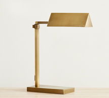 Online Designer Bedroom Tate Metal 20" Task Table Lamp, Brass